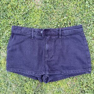 Free People Black Denim Skort Size 28